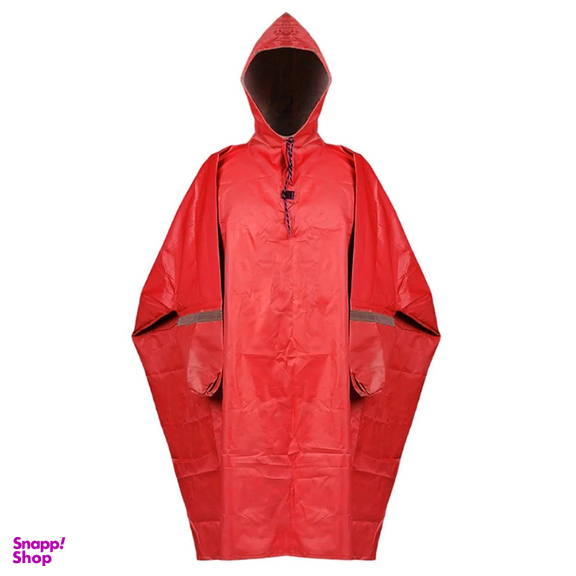 پانچو موتورسواری طرح نورث فیس کد 210 رنگ قرمز