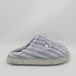 دمپایی حوله ای کد 6788 رنگ خاکستری روشن