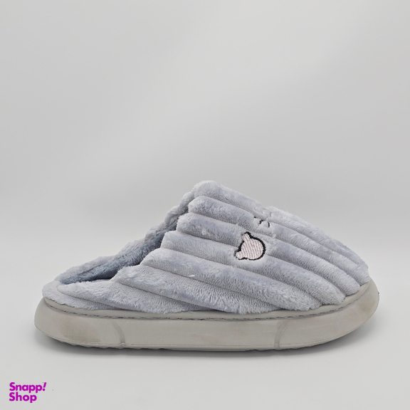 دمپایی حوله ای کد 6788 رنگ خاکستری روشن