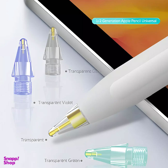 نوک یدک قلم لمسی طرح شفاف کوتتسی مدل 63008 مناسب Apple Pencil 1/2