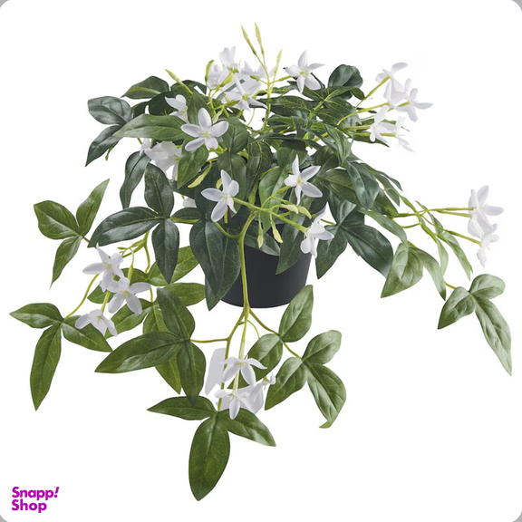 گلدان ایکیا مدل fejka کد 60593225 به همراه گل مصنوعی