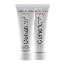 اسکراب و کرم کنترل کننده پوست مرغی بدن ژنوبایوتیک مدل لاکتیک اسید حجم 50 میلی لیتر مجموعه 2 عددی