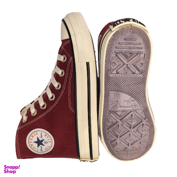 کفش ساقدار طرح کانورس آل استار کد B2515 رنگ زرشکی