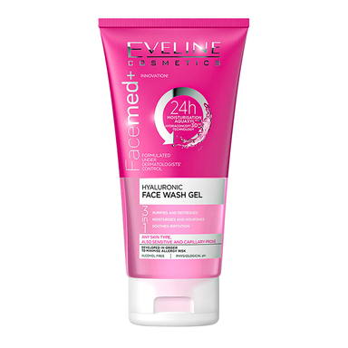 ژل شستسو صورت اولاین مدل Hyaluronic Acid حجم 150 میلی لیتر