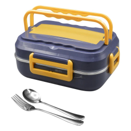 ظرف غذای برقی مدل GS-m-M-DFH-238598 به همراه قاشق و چنگال