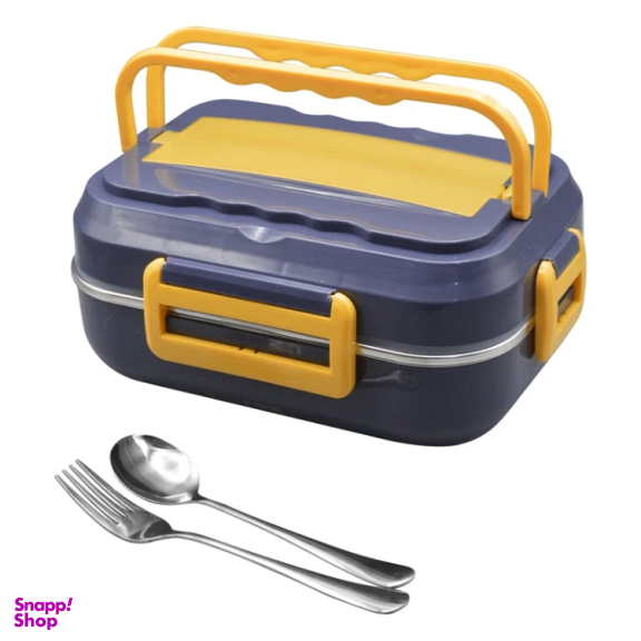 ظرف غذای برقی مدل GS-m-M-DFH-238598 به همراه قاشق و چنگال