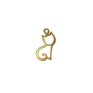 آویز گردنبند طلا 18 عیار زنانه مدوپد مدل گربه کد kc18680