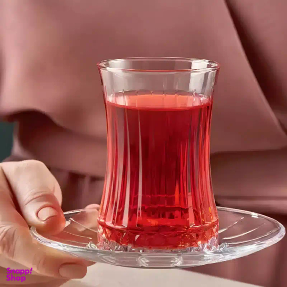 استکان و نعلبکی 12 پارچه پاشاباغچه مدل الیسا کد 950054