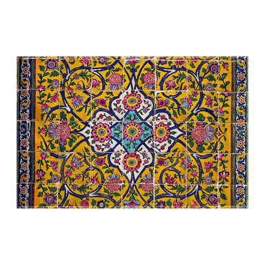 کاغذ کادو ترمه طراحان ایده مدل کاشی ایرانی TRM521