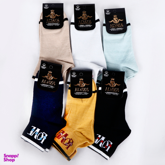 جوراب نیم ساق زنانه آرسس کد 414 بسته 6 عددی