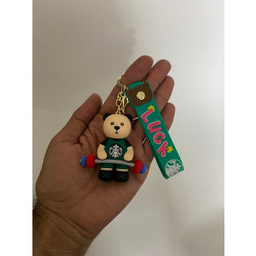 جاکلیدی طرح خرس وزنه بردار استارباکس