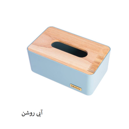 جعبه دستمال کاغذی هوفیلوس مدل رومیزی بامبو کد 33