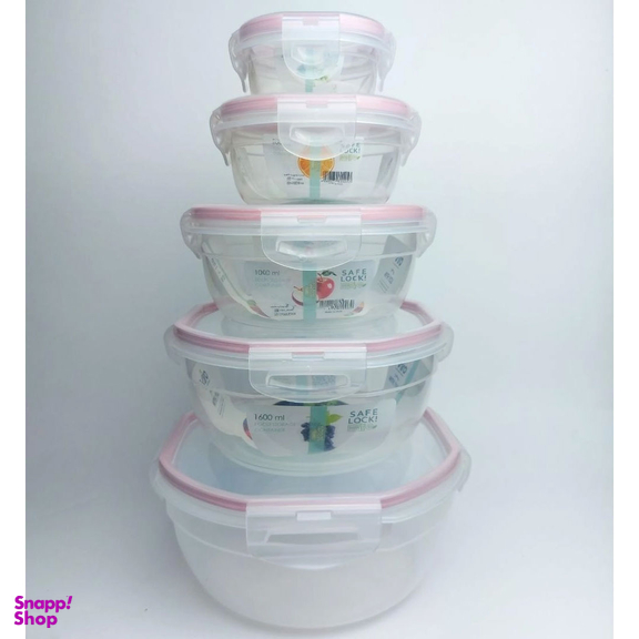 ظرف نگهدارنده ویرو Viro مدل پیونی 310 مجموعه 5 عددی