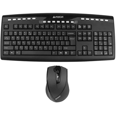 کیبورد و ماوس بی سیم ای فورتک (A4 Tech) مدل 9200F رنگ مشکی