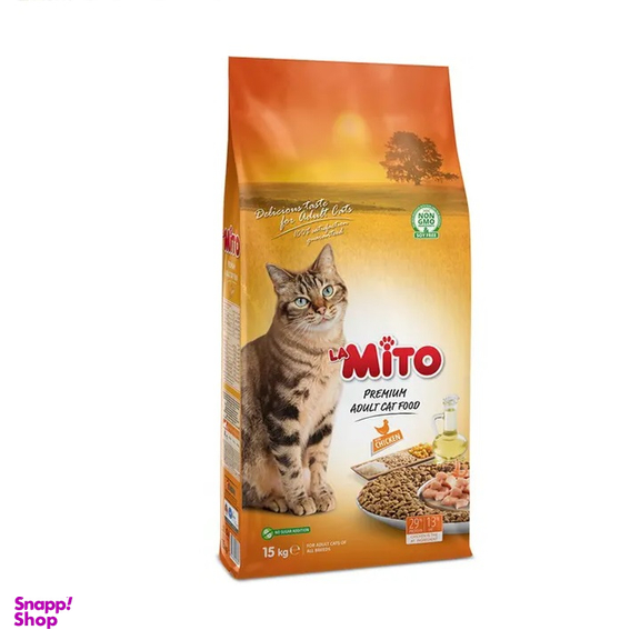 غذای خشک گربه بالغ میتو طعم مرغ کد 89 وزن 15 کیلوگرم