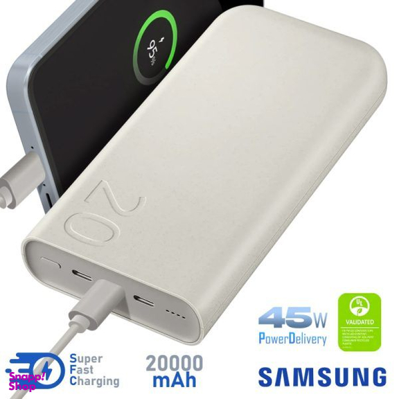 پاوربانک 45 وات سامسونگ مدل EB-P4520 ظرفیت 20000 میلی‌ آمپر ساعت
