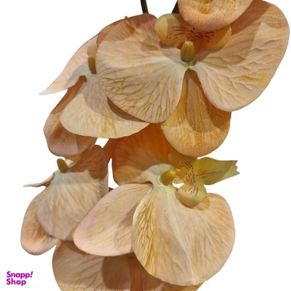 گل ارکیده مصنوعی کد 053 رنگ خردلی