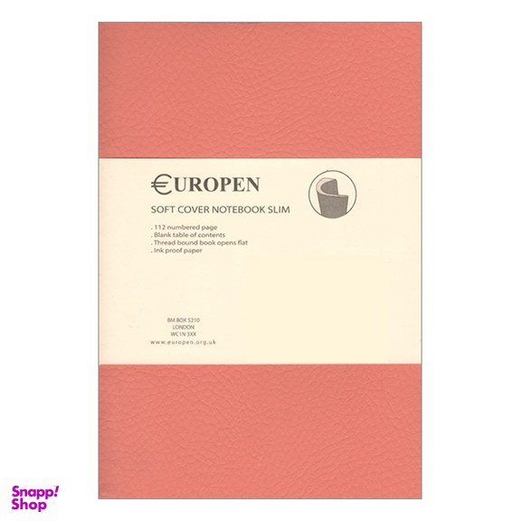 دفتر 60 برگ یوروپن مدل Soft Cover Notebook Slim