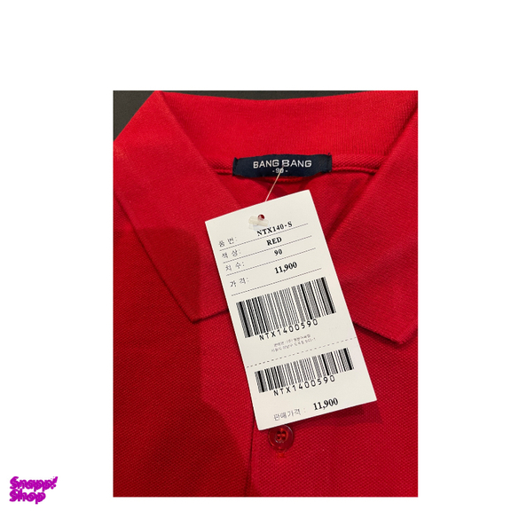 پولوشرت آستین بلند کد 129 رنگ آتشی