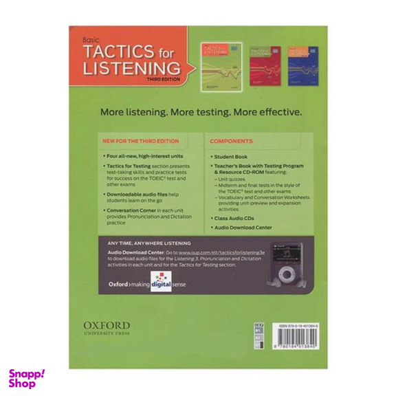 کتاب Tactics for Listening 3rd Basic اثر Jack C. Richards انتشارات آکسفورد