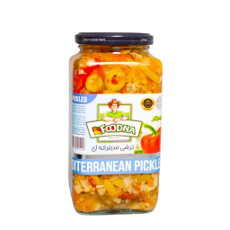 ترشی مدیترانه ای فودنا وزن 630 گرم