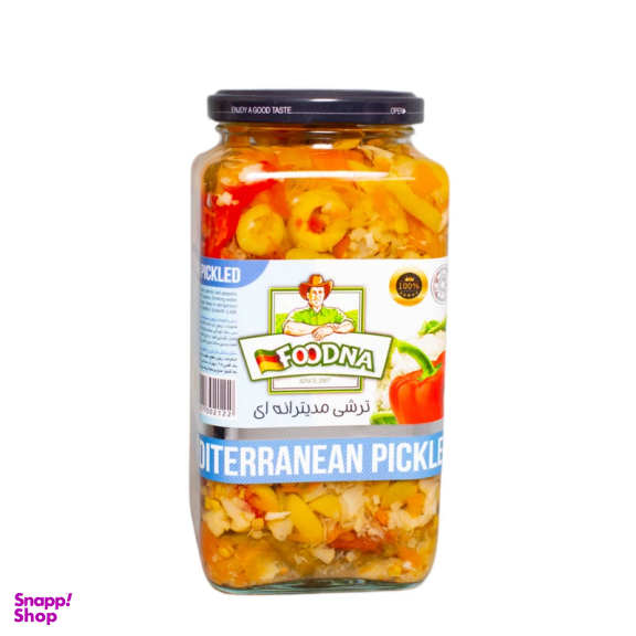 ترشی مدیترانه ای فودنا وزن 630 گرم
