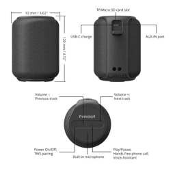 اسپیکر بلوتوثی قابل حمل ترونسمارت مدل Element T6 Mini