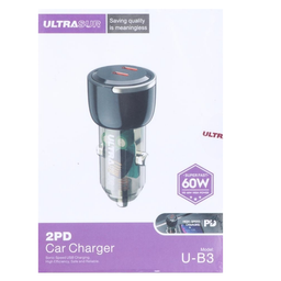 شارژر فندکی 60 وات اولترا کد U-B3