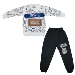 ست سویشرت و شلوار راحتی پسرانه چیندکا کد 1015