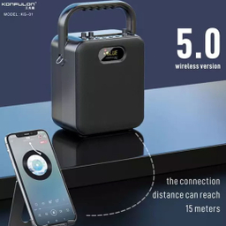 اسپیکر بلوتوثی و میکروفون قابل حمل دارای ریموت کنترل کانفلون مدل KG-01