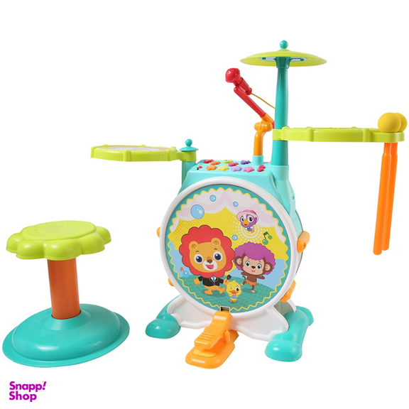 اسباب بازی موزیکال هولی تویز جاز و درام بزرگ مدل 3130 Dimple Electric Big Toy Drum Set for Kids