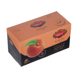 چای سیاه کیسه ای  با طعم هلو گلستان بسته ۲۵ عددی