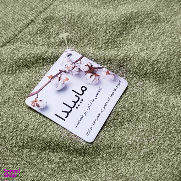 شلوارک ورزشی زنانه ماییلدا مدل پشت چین دار کد 4846 رنگ سبز