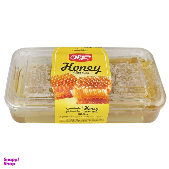 عسل با موم طبیعی جوان وزن 500 گرم