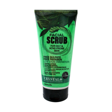 اسکراب صورت کریستال پلاس مدل Oily and Acne-Prone Skin حجم 200 میلی لیتر