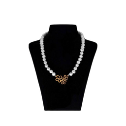 گردنبند طلا 18 عیار زنانه پانسی طرح سه گل کد MG120