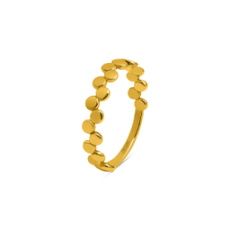 انگشتر طلا 18 عیار زنانه سی گلد گالری مدل نقاط زرین