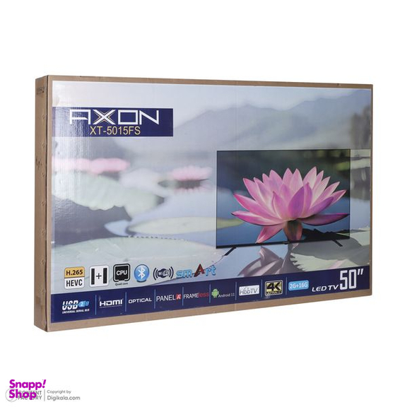 تلوزیون ال ای دی هوشمند آکسون مدل XT-5015FS سایز 50 اینچ