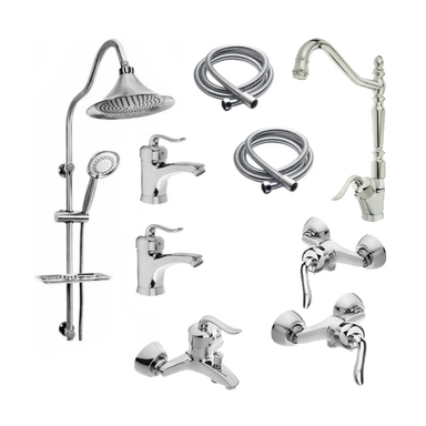 ست شیرآلات ایران گروه مدل قاجاری مجموعه 9 عددی