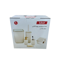 ست سرویس بهداشتی 6 پارچه همارا مدل سکویر