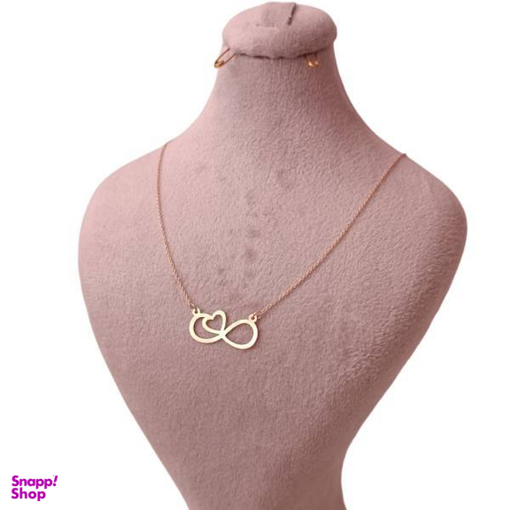گردنبند طلا 18 عیار زنانه اپال گلد مدل قلب بی نهایت sh0022