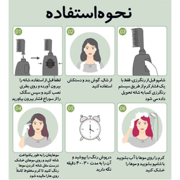 فوم رنگ مو موقت دکسی مدل Comb حجم 200 میلی لیتر رنگ قرمز