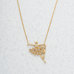 گردنبند طلا 18 عیار زنانه جواهری سون کد 2391