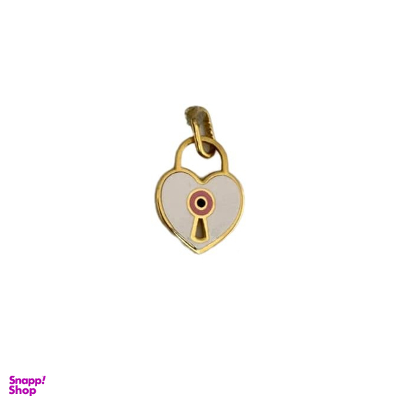 آویز گردنبند طلا 18 عیار زنانه مدل قفل قلب