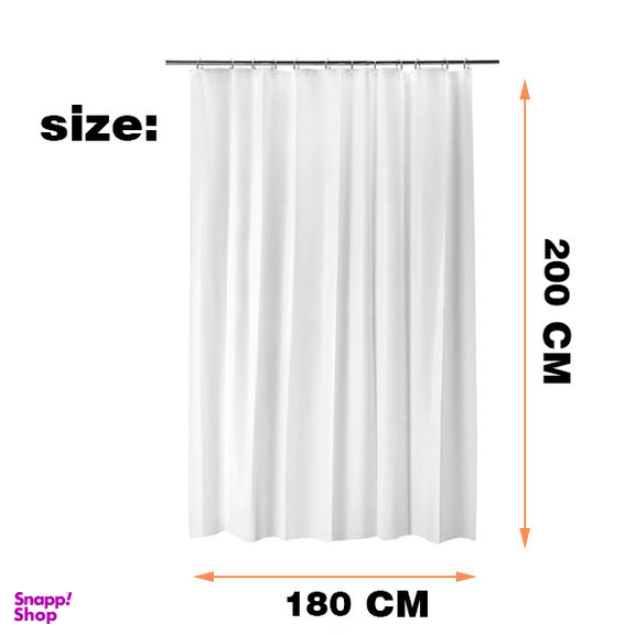پرده حمام پیسو مدل BZ-60 سایز 180×200 سانتی متر