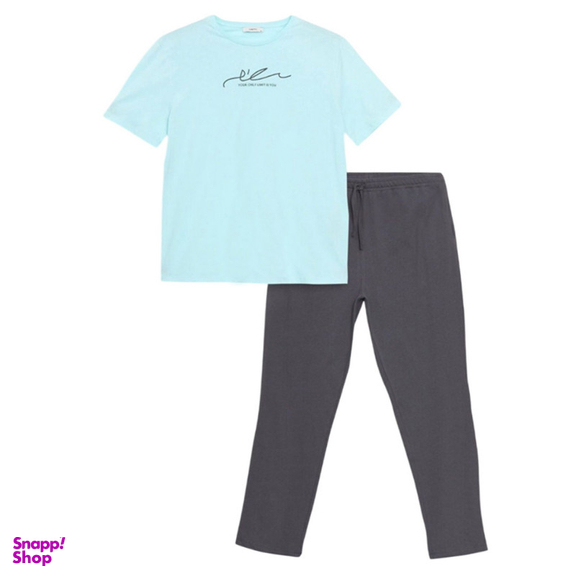 ست تیشرت آستین کوتاه و شلوار راحتی مردانه ال سی وایکیکی مدل Onluy