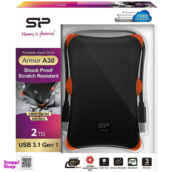 هارد اکسترنال سیلیکون پاور مدل Armor A30 ظرفیت 2 ترابایت