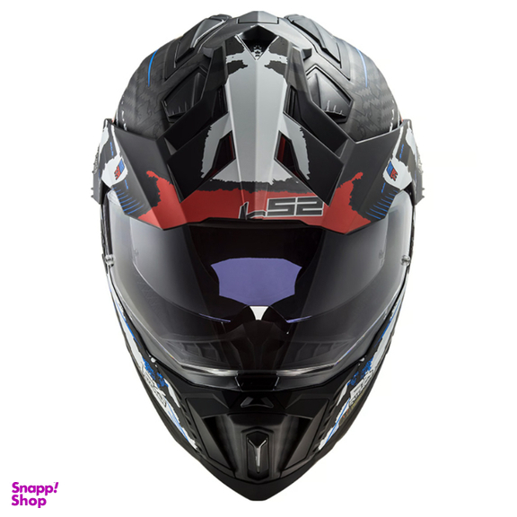 کلاه کاسکت ال اس تو مدل MX701 Carbon Extend Matt Red به همراه کاور