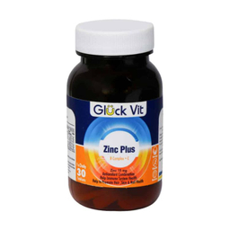 قرص زینک پلاس گلوک ویت بسته 30 عددی