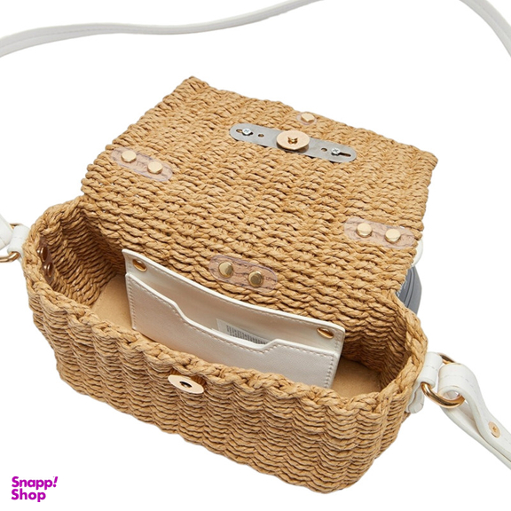 کیف رودوشی زنانه ال سی وایکیکی مدل حصیری Desert